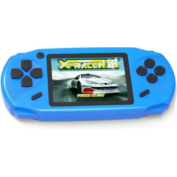 16 Bit Handheld Games for Kids Adults 3.0'' Large Screen (Blue) - Picture 1 of 6